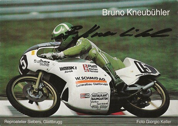 Autografi: Autogrammkarte Bruno Kneubühler 1983 – Usato da Solothurn venduto da F1shop1