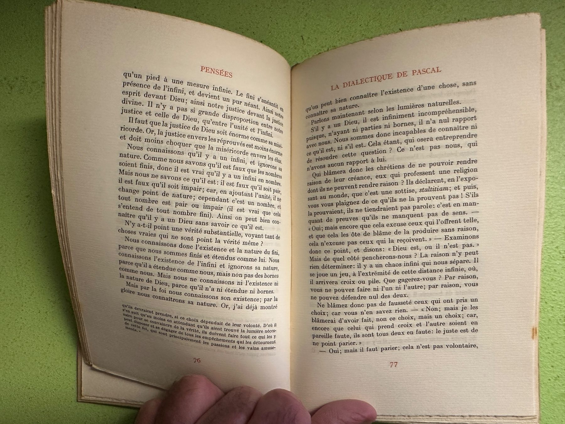 Libri: Pascal: Pensées. 1943 – Usato da Zürich venduto da allp 5