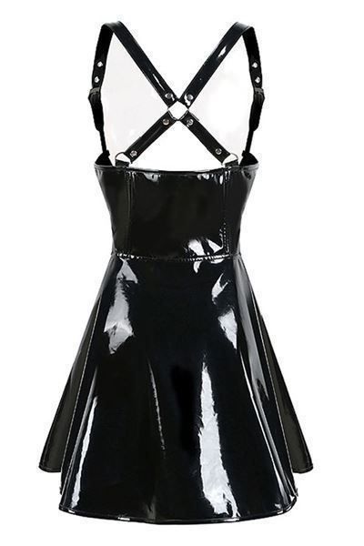 Vestiti: Schwarz PVC Mini Kleid Ouvert – Nuovo e nell'imballaggio originale da Beinwil am See venduto da yourfetishworld 2
