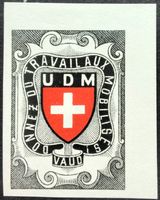 Soldatenmarke 2.WK, UDM VD, schwarz, geschn, Wi UDM 19-2