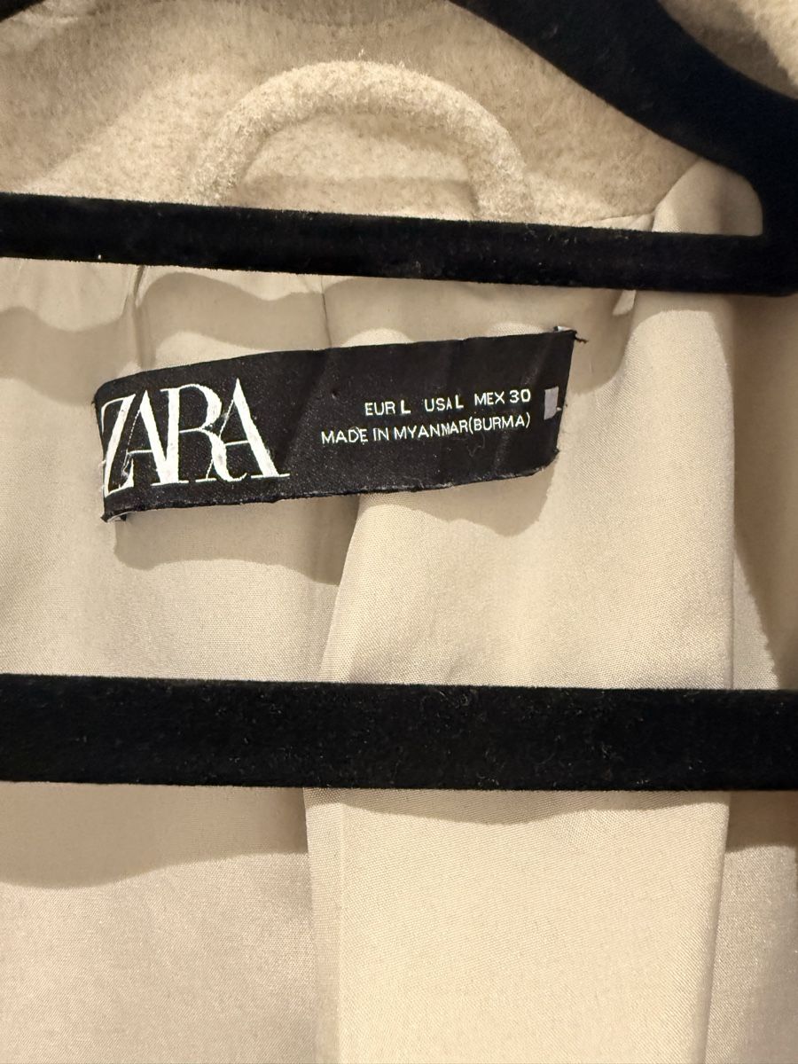 Zara Cappotti: Zara Mantel, Grösse L, beige – Usato da Pfaffhausen venduto da Beli94 1