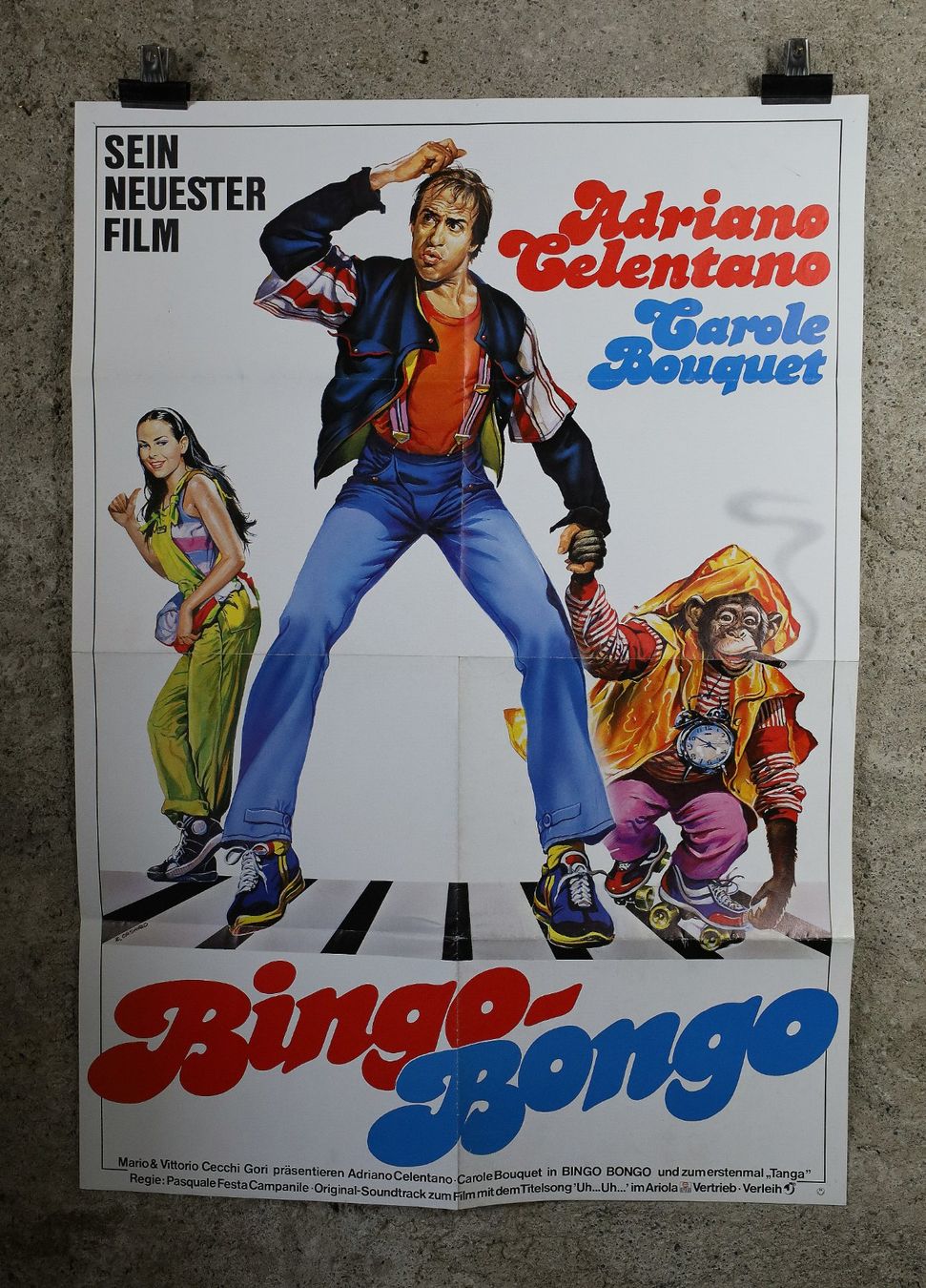 Poster & Bilder: Filmplakat "Adriano Celentano" Bingo-Bongo – Gebraucht aus Birrwil von brandschatz_birrwil
