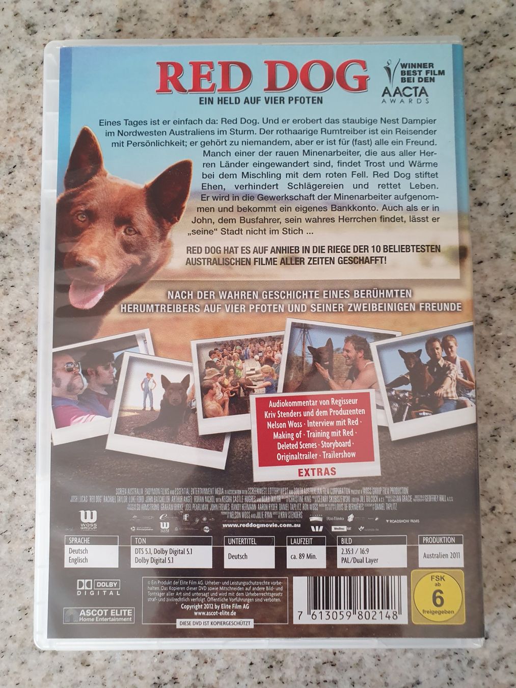 Tutti i DVDs: DVD Red Dog - Ein Held auf vier Pfoten – Usato da St. Margarethen TG venduto da Schachmatt 1