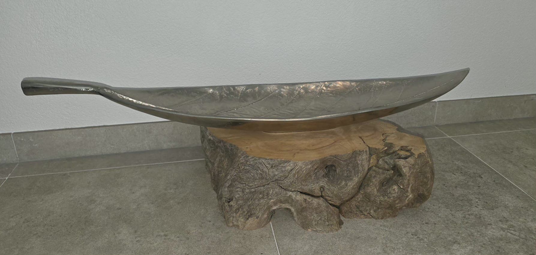 Toutes les décorations: Dekoschale Blatt Metall, gebrauch, – D'occasion à Stettlen par cvbe 1
