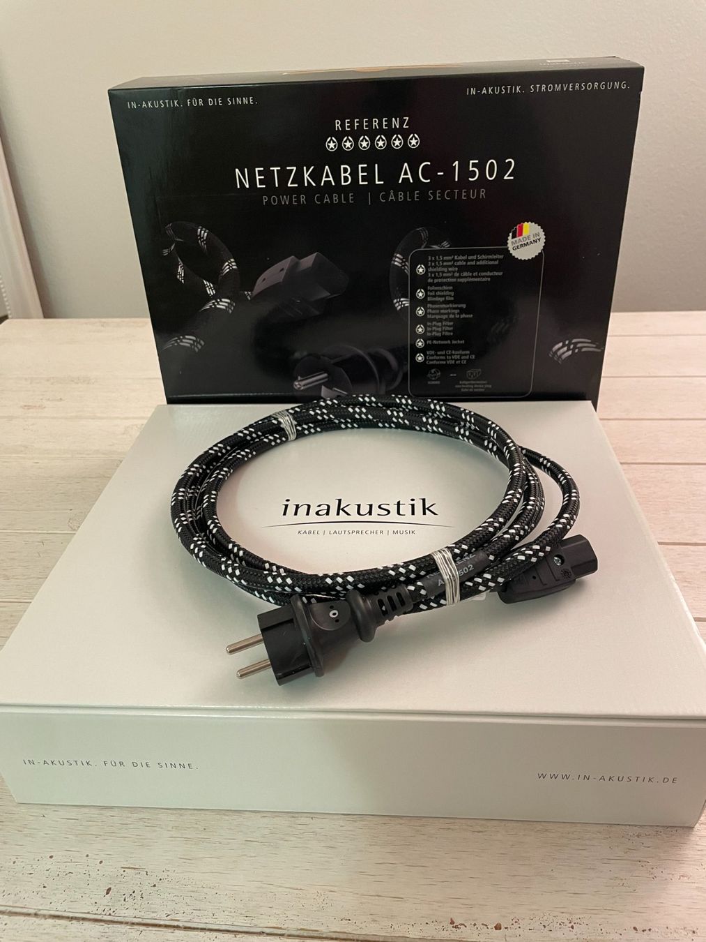 Inakustik Cavi: INAKUSTIK-REFERENZ-NETZKABEL AC -1502 3m – Nuovo e nell'imballaggio originale da Luzern venduto da wnif 5