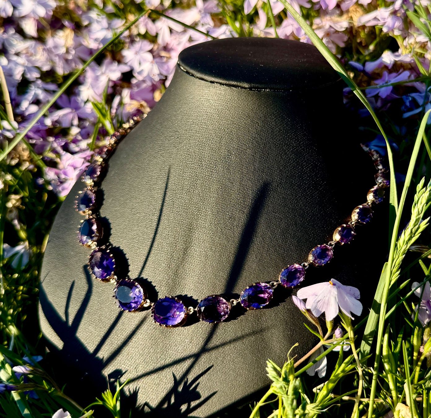 Catenine: Amethyst-Rivière Halskette in Roségold – Usato da Embrach venduto da estzeh1 3