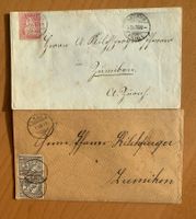 Briefmarken Couvert 1876,77 sitzende Helvetia