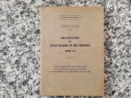Organisation des etats-majors et des troupes