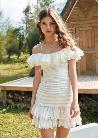 Zimmermann Silk Linen Mini Dress [rrp $950]