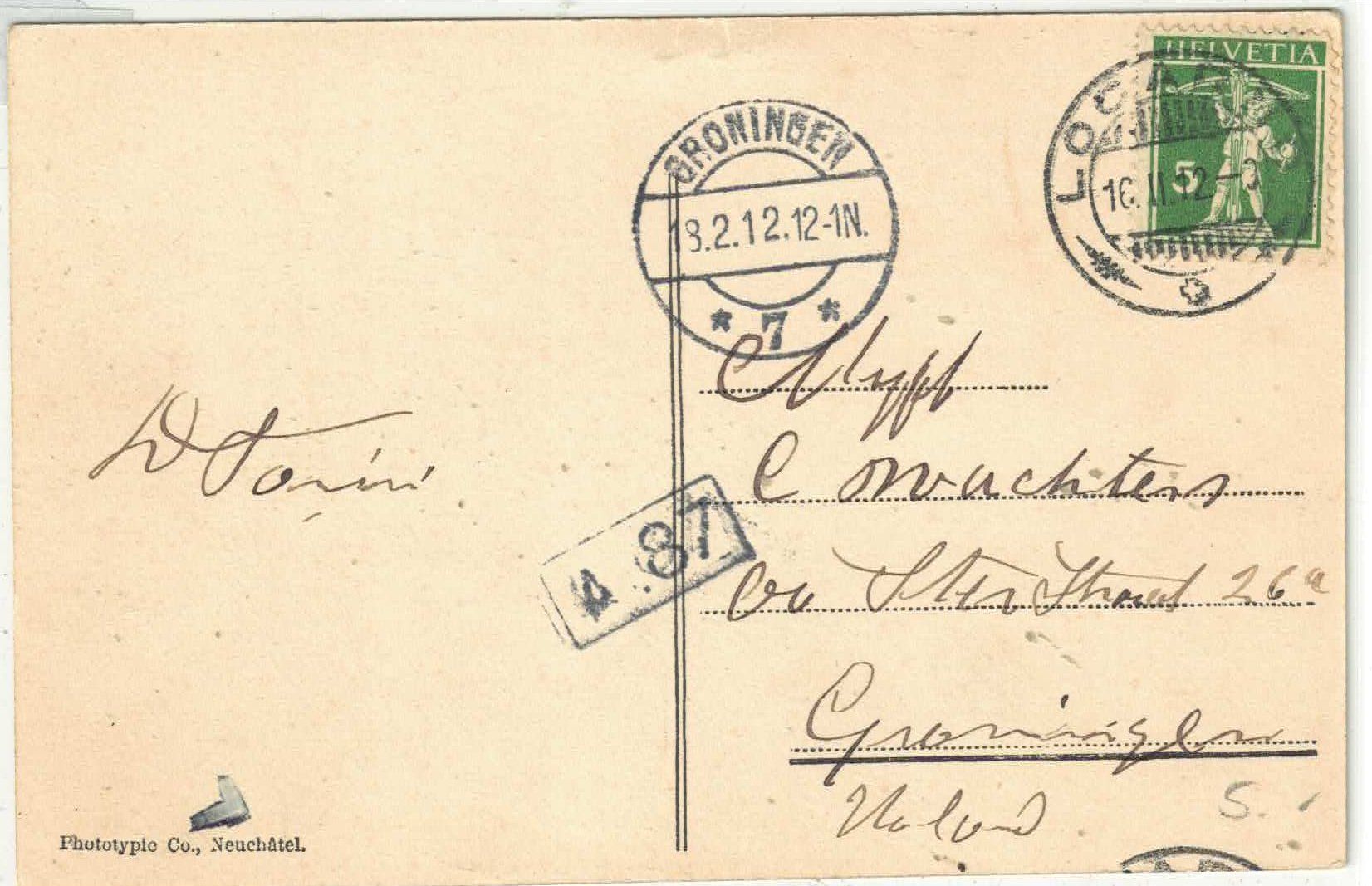 Cartoline postali: Bignasco (Vallee Maggia) Chiesa – Usato da Ettingen venduto da Kartenplanet 1
