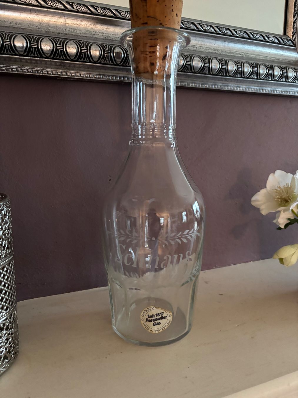 Glasi Hergiswil Caraffe: Hergiswil schöne Schnapsflasche – Usato da Balsthal venduto da Uroby 2