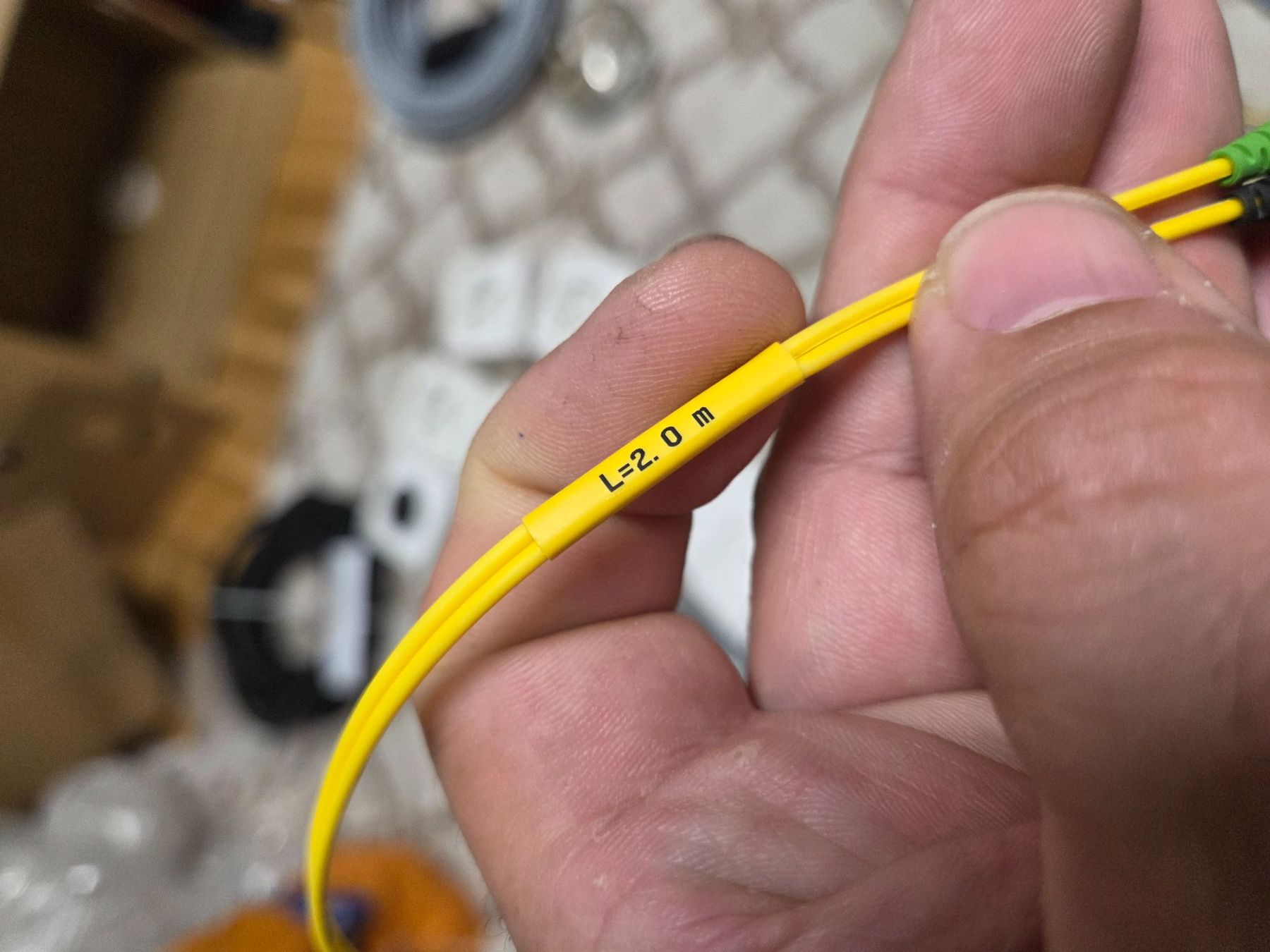 Câbles: LWL Patchkabel Glasfaserkabel 2m E2000  LC Duplex – D'occasion à Zürich par Alibaba1234 2