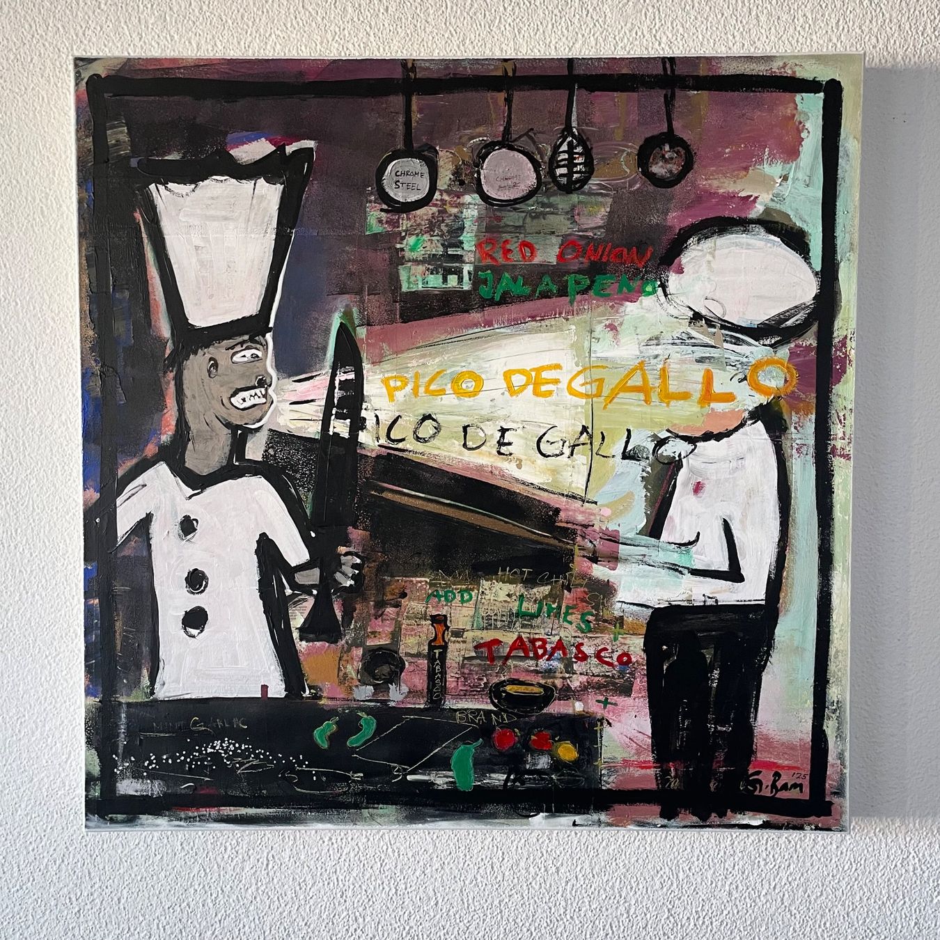 Dipinti: Neo Expressionism Kunst Modern Urban Chef Küche Kitchen Bild – Nuovo (secondo la descrizione) da St. Niklausen LU venduto da Stefan_Bammert_Art