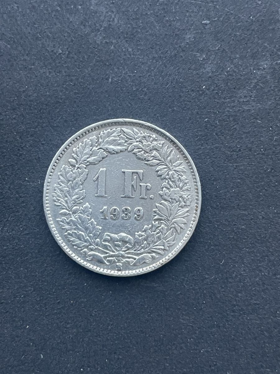 Tutti le monete: 1.- Silber CH Jahr 1939 – Usato da Meierskappel venduto da Hala03 1