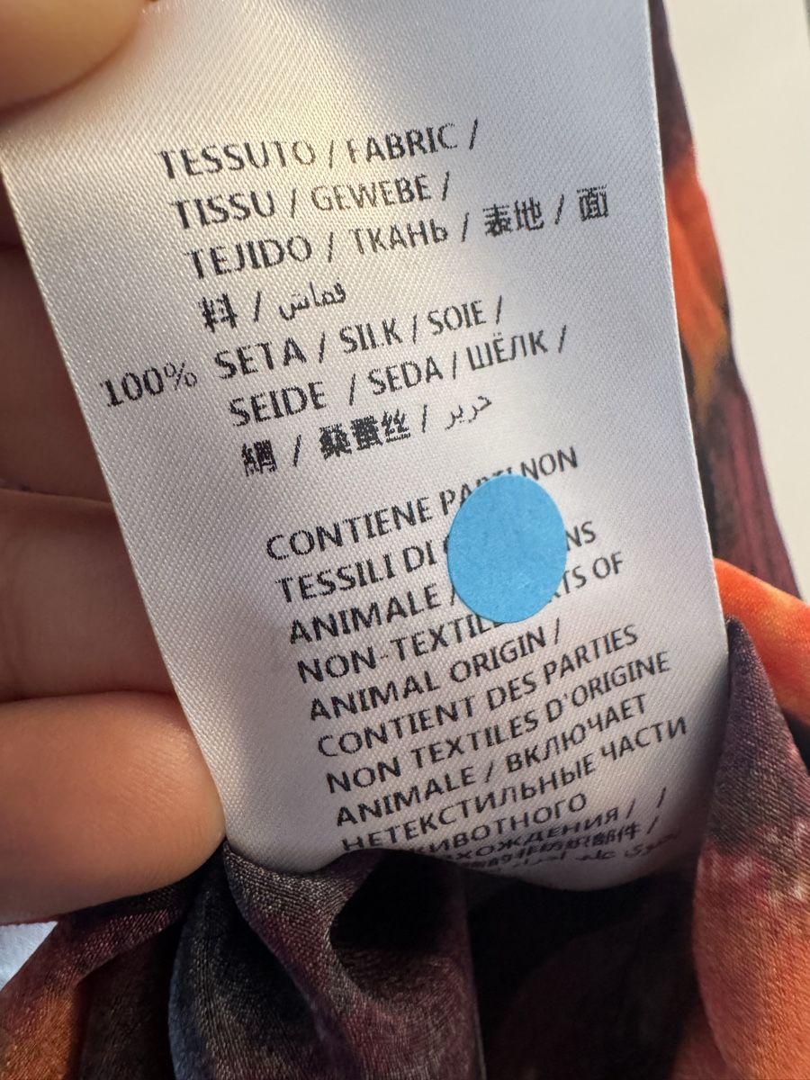 Vestiti: 100% Seide Kleid Tunika – Usato da Obfelden venduto da cesarina10 6