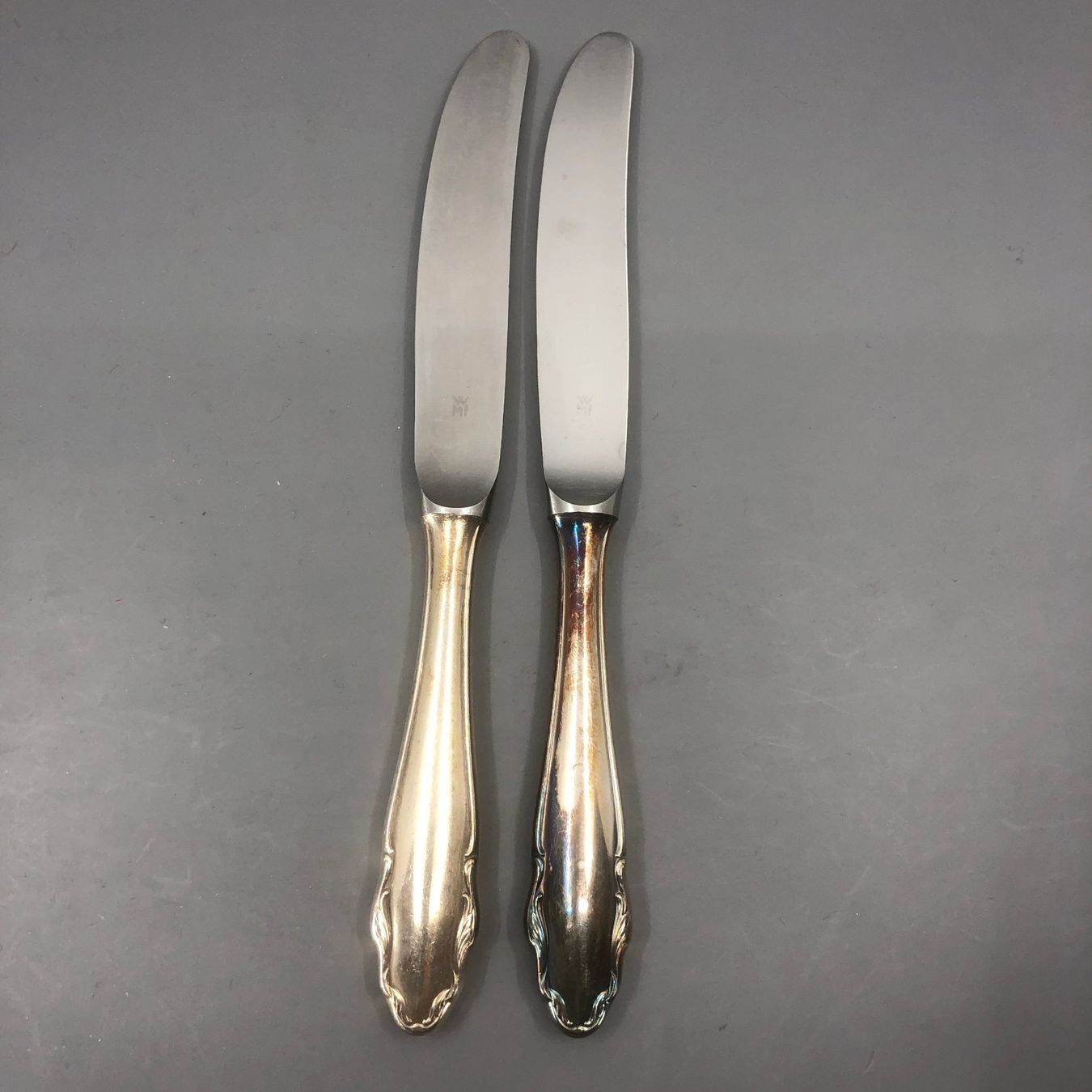 WMF Besteck: 2 Dessertmesser versilbert WMF Modell 2200 – Gebraucht aus Basel von Tiabeanie 1