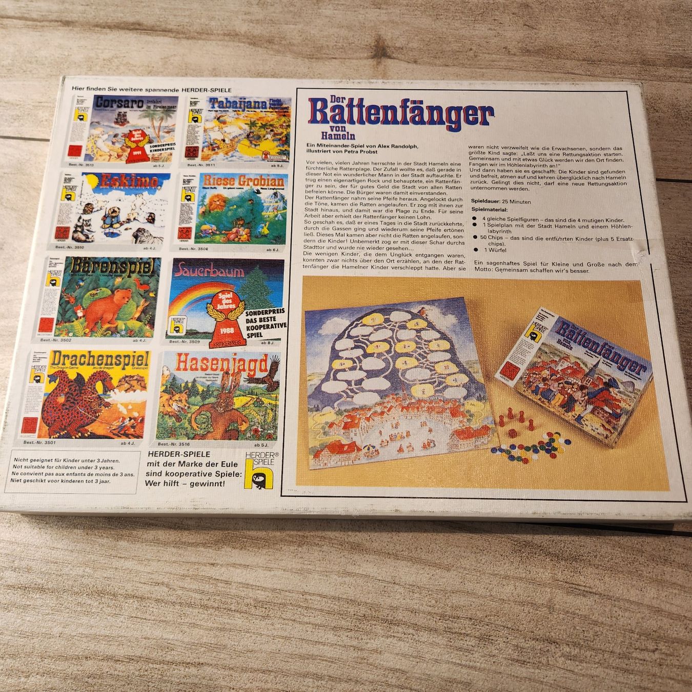 Ravensburger Giochi: Brettspiel "Der Rattenfänger von Hameln" – Usato da Altendorf venduto da Zeitkapsel 4
