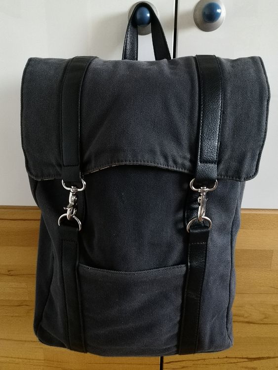 Vinga Sweden Rucksack aus grauem Canvas mit Laptopfach | Kaufen auf Ricardo