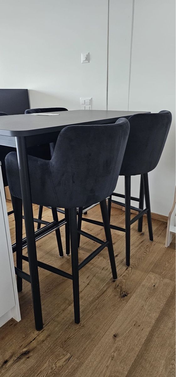 Maisons du monde Sgabelli: Barhocker aus Samt, schwarz, Maison du Monde – Usato da Rotkreuz venduto da nadja.horat 2