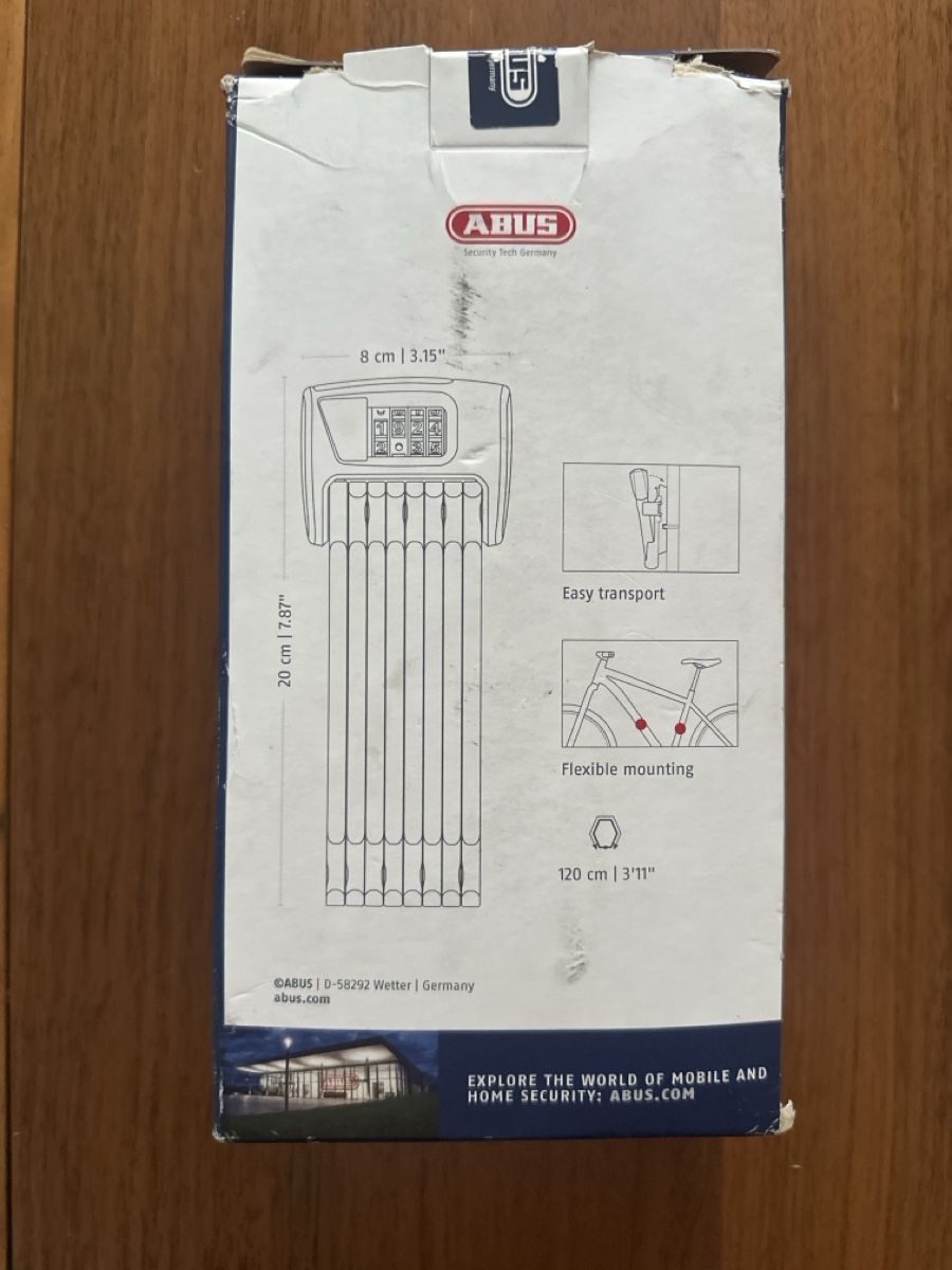 Abus Schlösser: ABUS BORDO 6000C BIG Bike Lock 120cm – Neu und originalverpackt aus Kriens von SupiDupiDeal 1