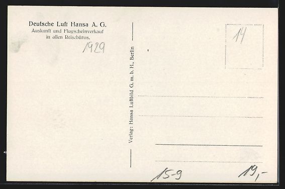 Cartes postales: Grossverkehrsflugboot Typ Rohrach Romar  – D'occasion à Berlin par bartko-reher 1