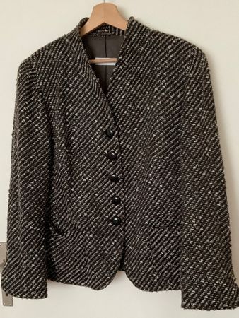 TRIXI SCHOBER Wolle Mix Blazer Gr 46 braun