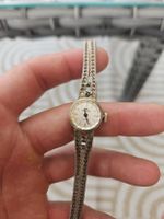 Antiker Damen uhr 800silber mit Saphiren