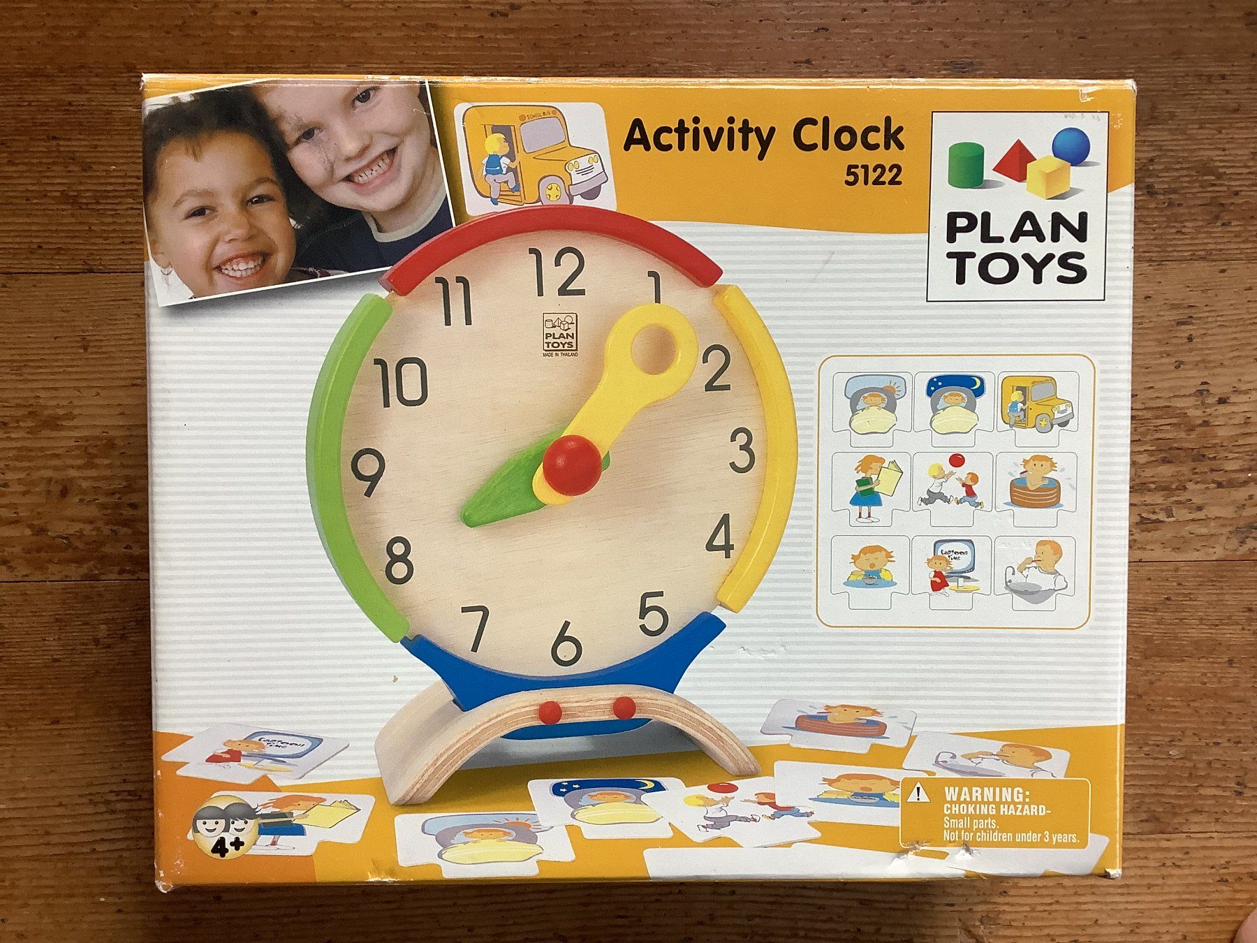 Plantoys Spielzeuge: Lernuhr, Plan Toys Activity Clock, Holzspielzeug – Neu (gemäss Beschreibung) aus Engwang von kreateve 1