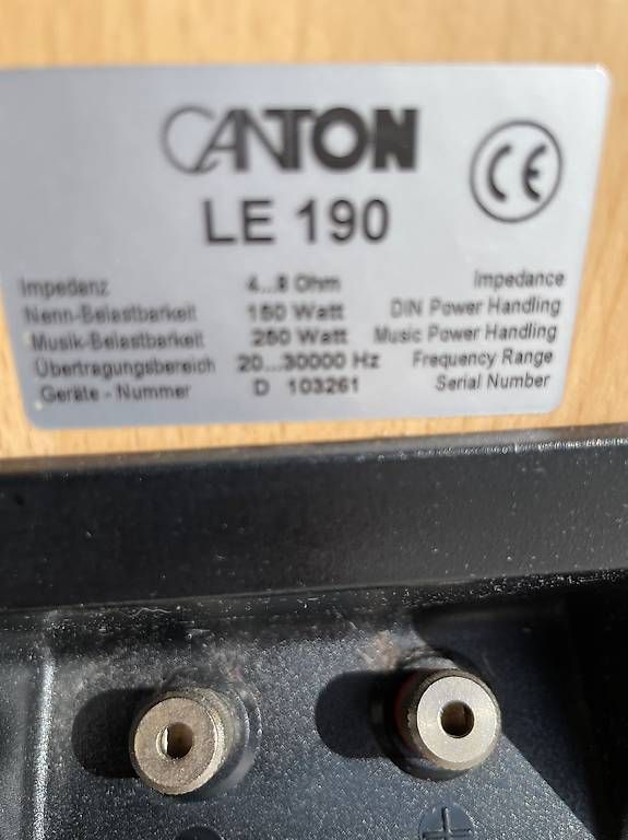 Lautsprecher: Enceintes Canton LE 190  – Gebraucht aus Moudon von Tournevis01 1