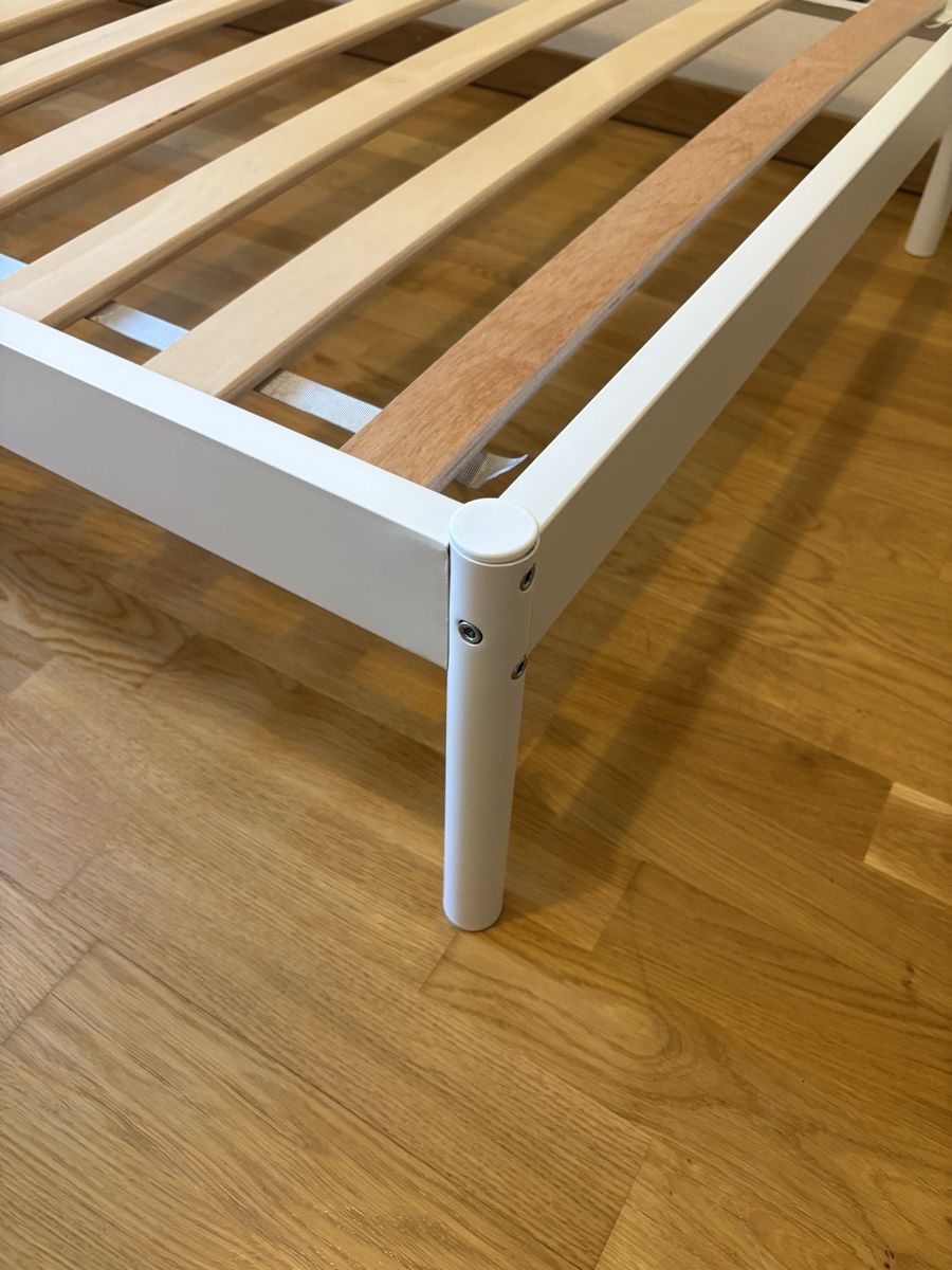 Ikea Lattenroste: IKEA Vevelstad bed frame white 90x200 cm – Neu (gemäss Beschreibung) aus Zürich von joan.lafuente 2