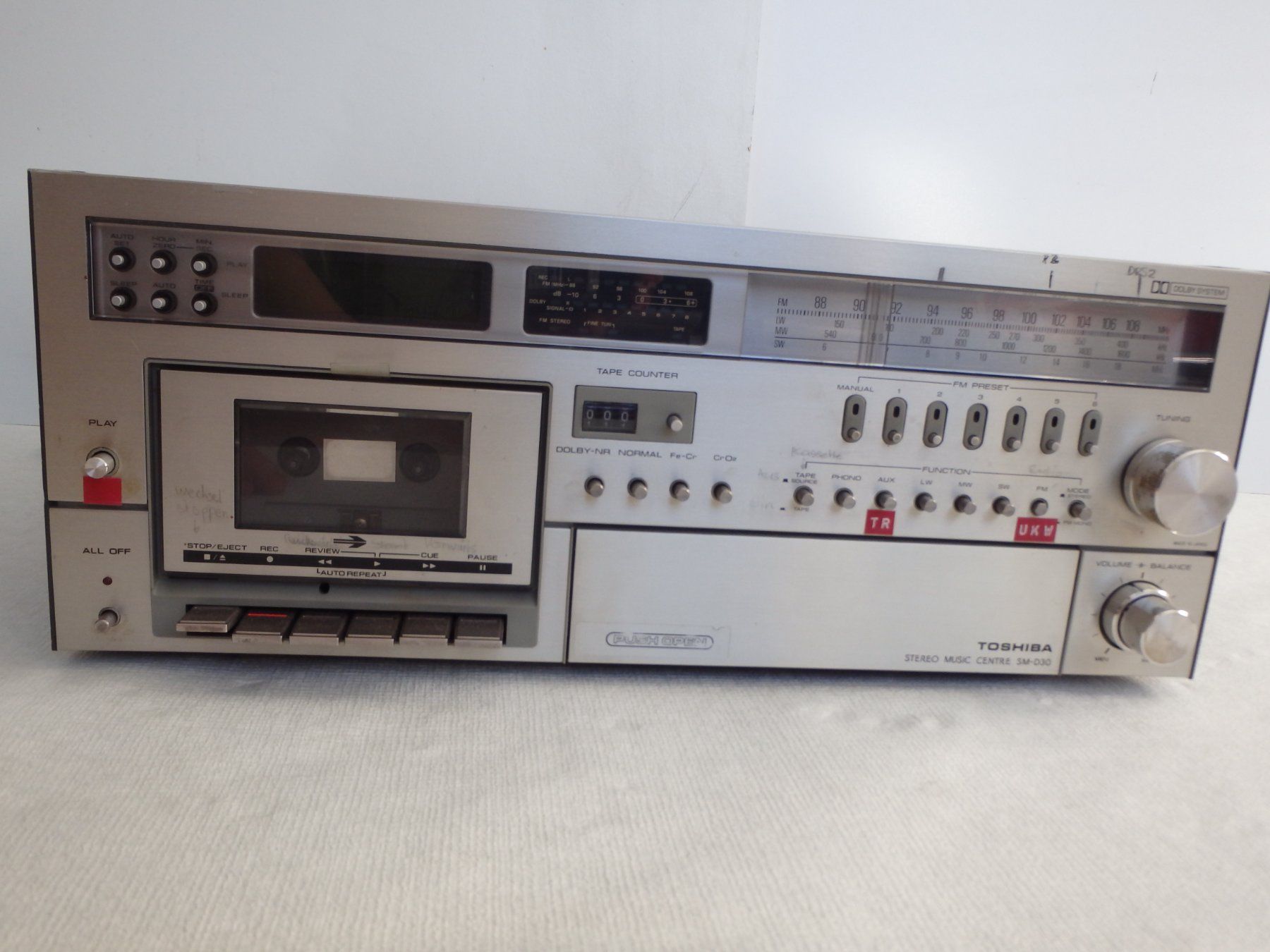 Ricevitori: TOSHIBA Receiver mit Kassette SM-D30 – Difettoso da Schöfflisdorf venduto da pullux 6