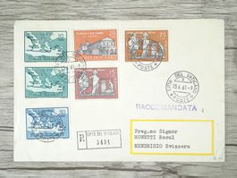 TR15 Enveloppe + Timbre Vaticane 1961