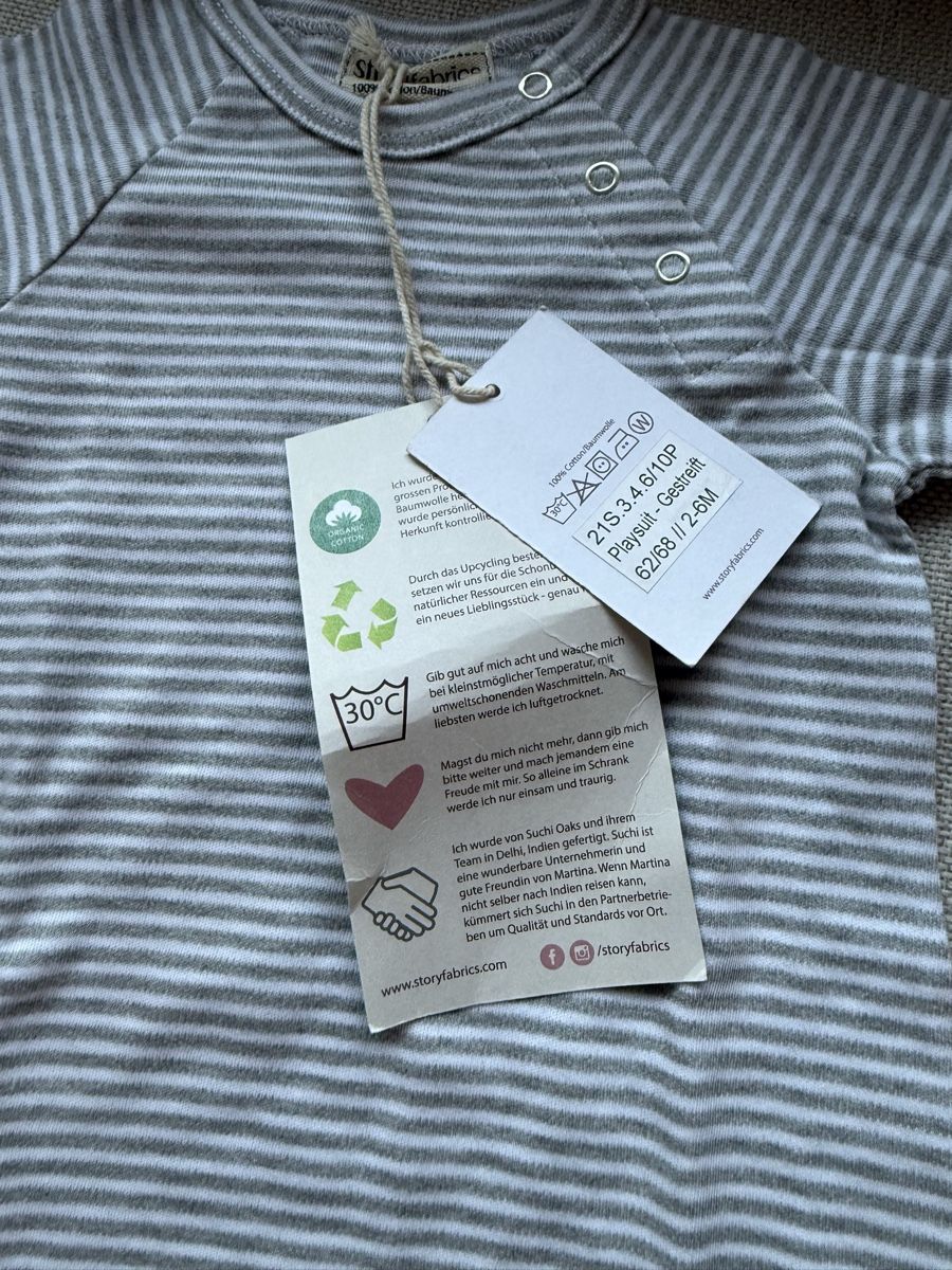 Pagliaccetti: Storyfabrics Strampler Gr. 62/68 – Nuovo e nell'imballaggio originale da Meilen venduto da NHirs96 1