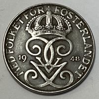 5 Öre - Gustaf V - Sweden - 1948