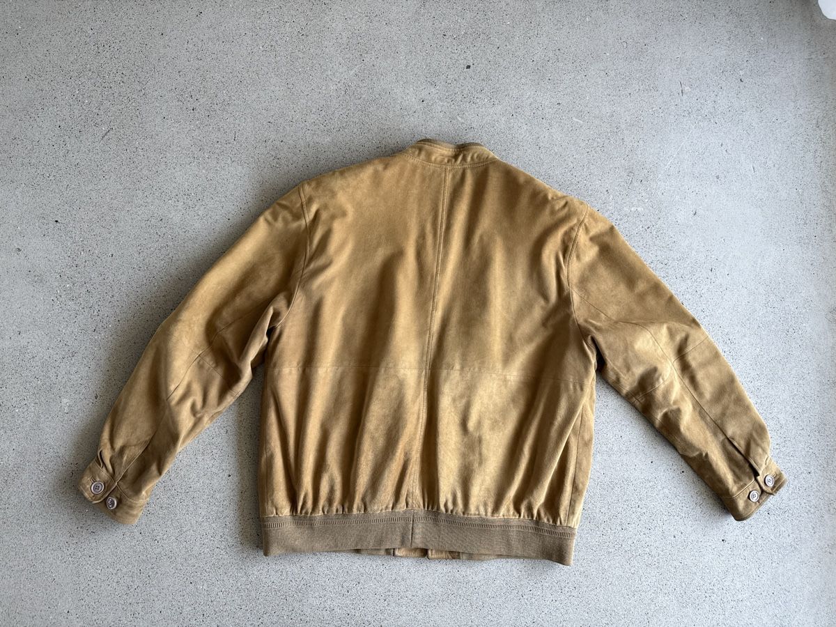 Bugatti Giacche: Lederblouson Bugatti, Ziegenvelour, Gr. 54-56 – Usato da Richterswil venduto da Solemare47Nicole 2