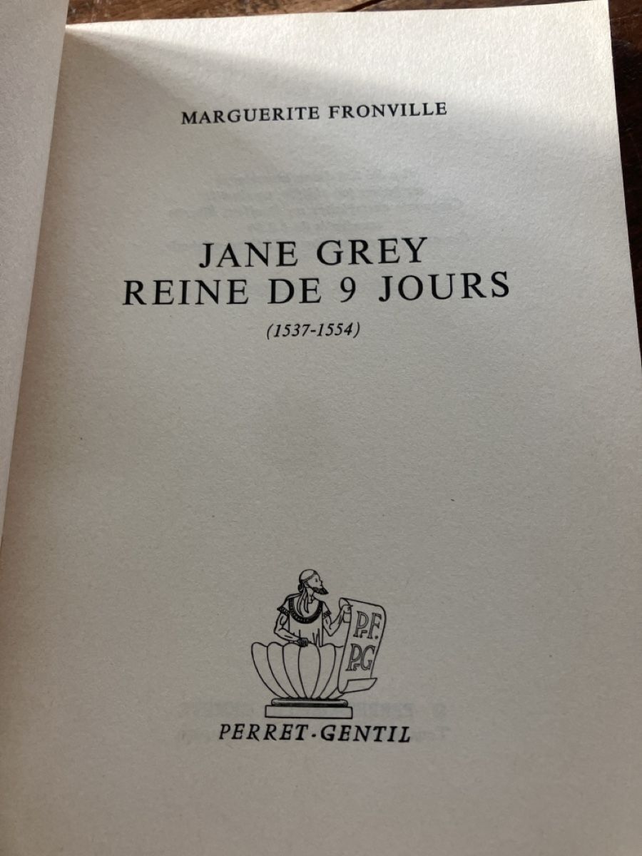 Libri: Jane Grey reine de 9 jours – Usato da Avenches venduto da Zurcal 2
