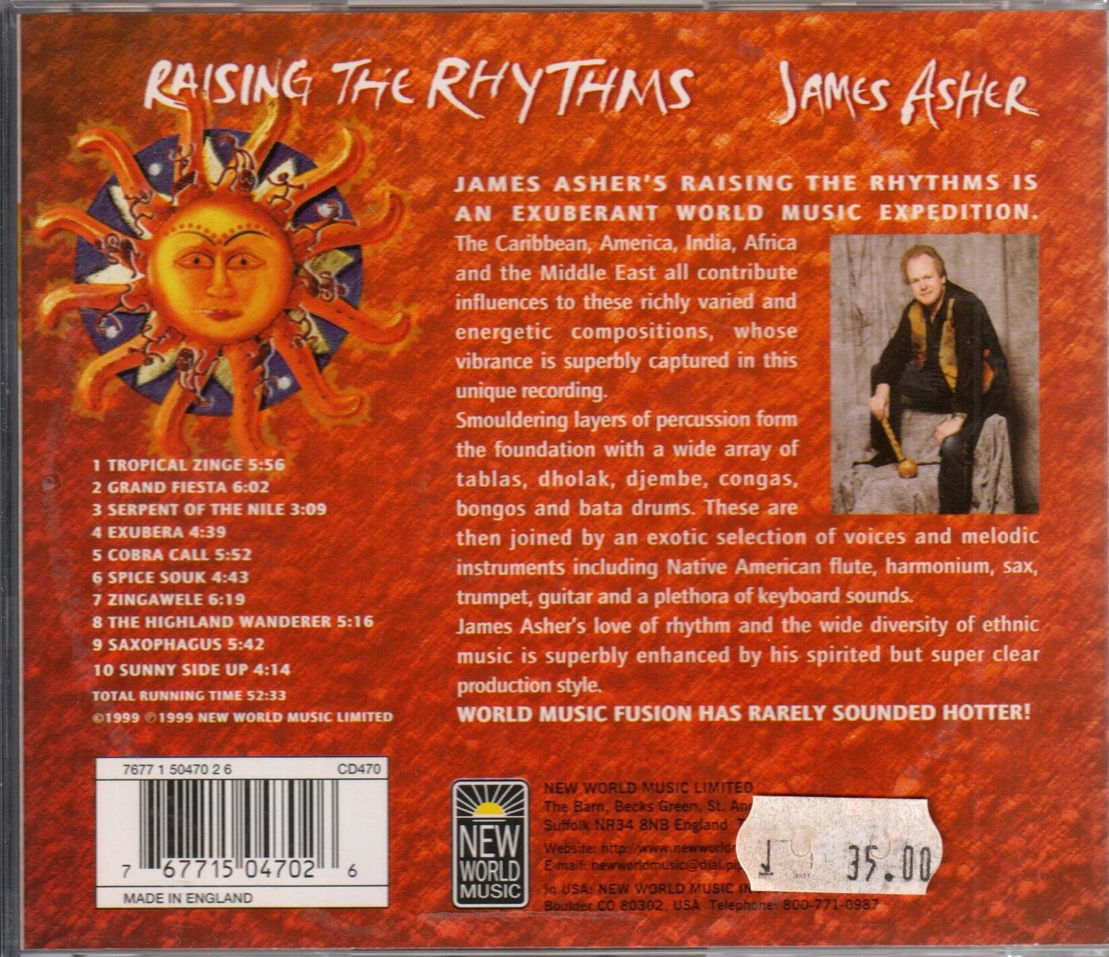 CDs: Aura-Soma® CD7 Raising the rhythms – Neuf avec emballage d'origine à Adliswil par Pkraemer 1