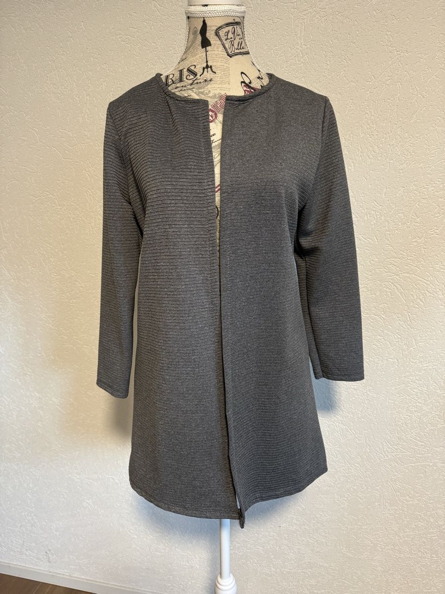 Jacken: Langer Cardigan TODAY Gr. S gerippt Anthrazit – Gebraucht aus Meyriez von muriS