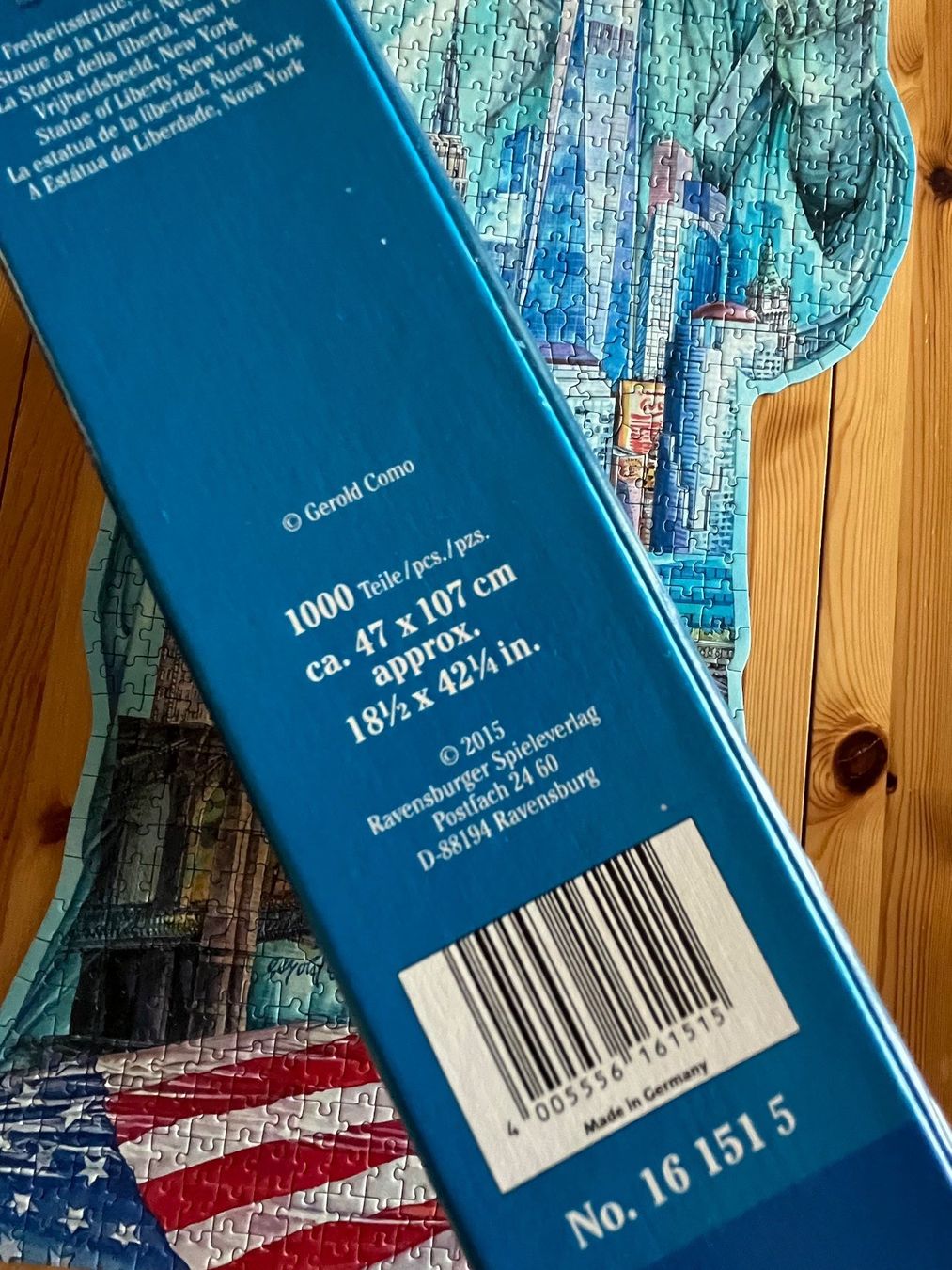 Ravensburger Puzzle: Ravensburger Puzzle, Freiheitsstatue – Usato da Zürich venduto da Gurkis 3