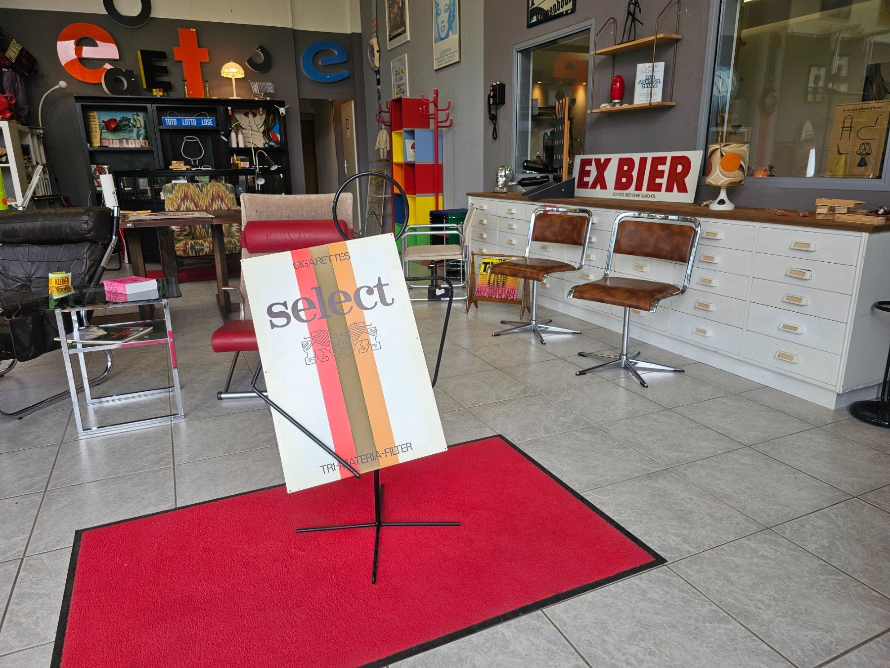 Schilder: Vintage Select Cigarettes Werbeschild Blechschild Alu – Gebraucht aus Nottwil von Wondewa-Shop 3