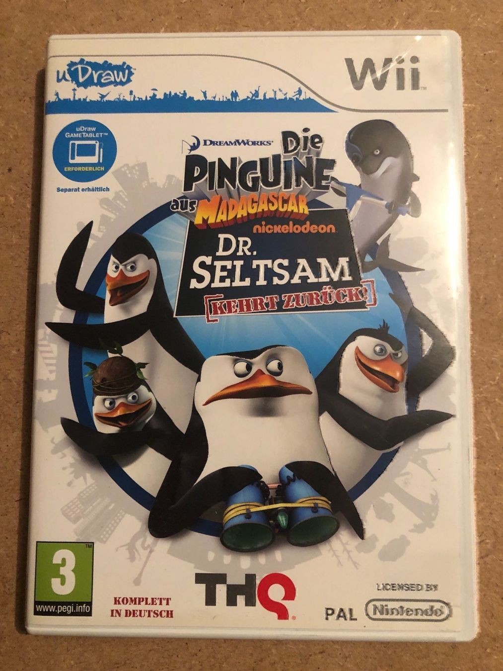 Jeux: Die Pinguine aus Madagascar Wii uDraw – D'occasion à Kestenholz par Mad18
