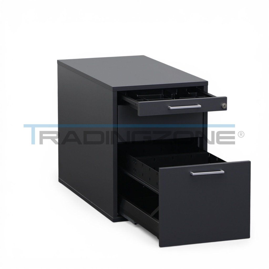 Banconi: Standcontainer Ergodata V-Max Anthrazit mit Hängeregister – Usato da Regensdorf venduto da Tradingzone 2