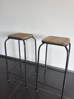 Barhocker 2er Set Holz Metall Maissons du Monde neuwertig