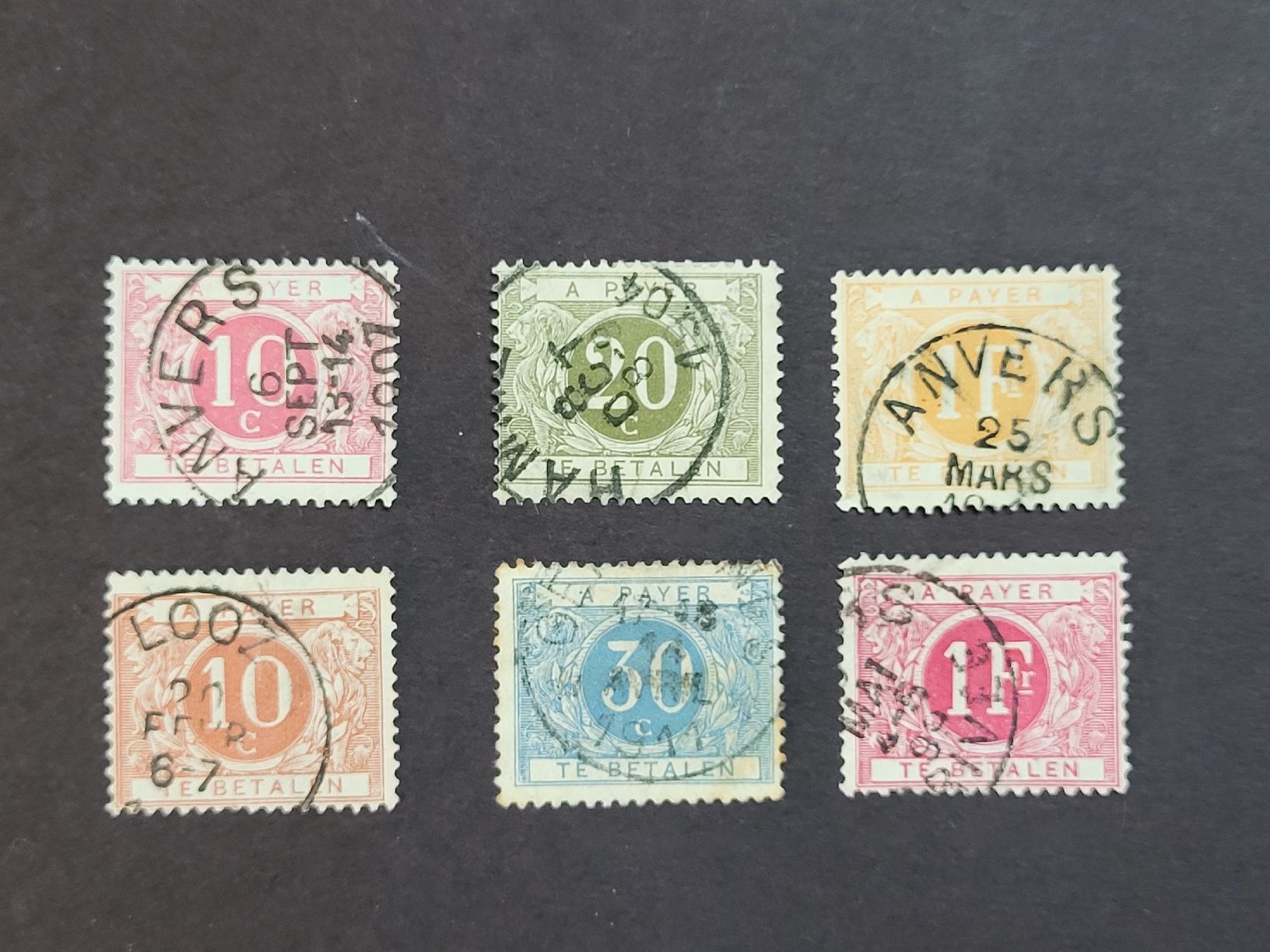 Tutti i francobolli: Portomarken Belgien ab 1895 – Usato da stäfa venduto da brandy66
