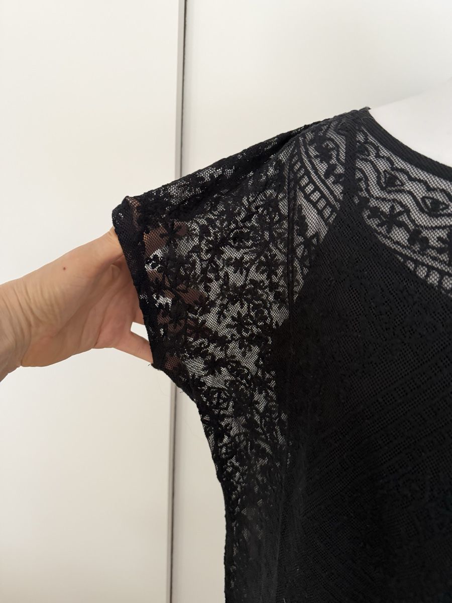 Ralph Lauren Top: Ralph Lauren Damen Spitzenbluse schwarz Grösse L – Usato da Winterthur venduto da tat_ky5h 3