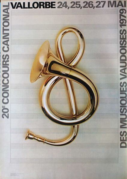 Foto & Immagini: Concours cantonal musiques vaudoises – Nuovo (secondo la descrizione) da Bern venduto da Vintage-Art-Poster