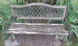 Gartenbank Holz Metall
