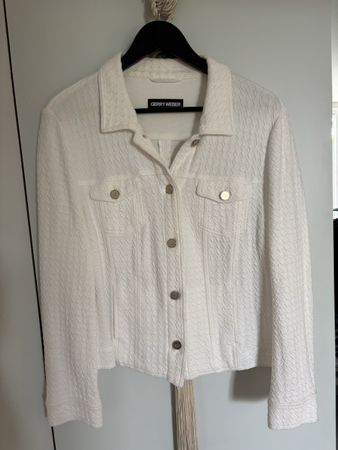 Gerry Weber Jacke, Weiss, Gr. 44, top für Frühling und Somme