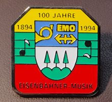 S824 - Pin 100 Jahre EMO Eisenbahner Musik SBB 1894 - 1994