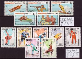 Kambodscha: 2 Sätze olymp. Winterspiele Sarajevo 1984
